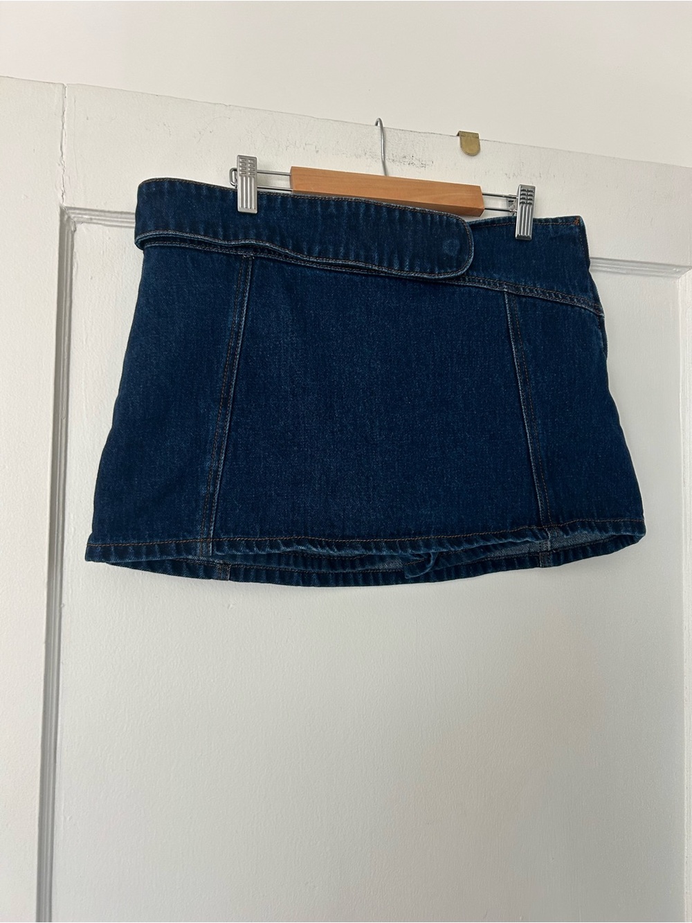 Meshski Dark Blue Denim Mini Skorth